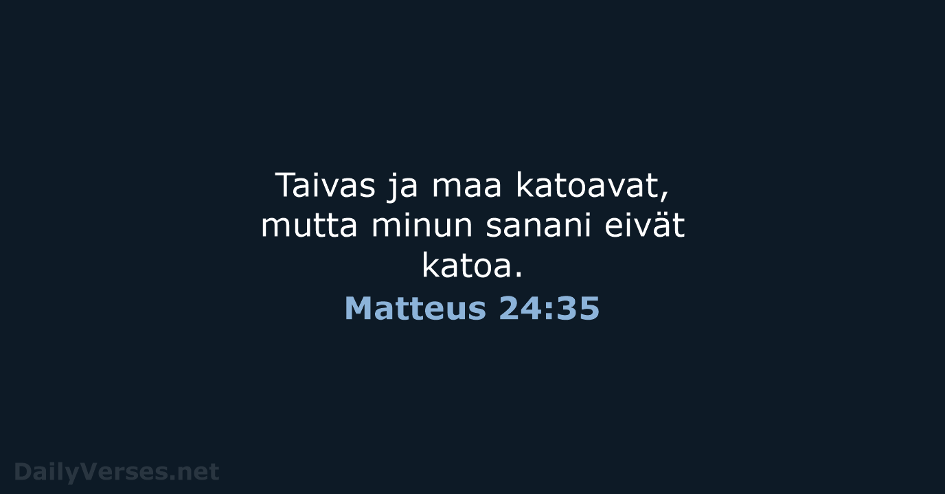Matteus 24:35 - KR92