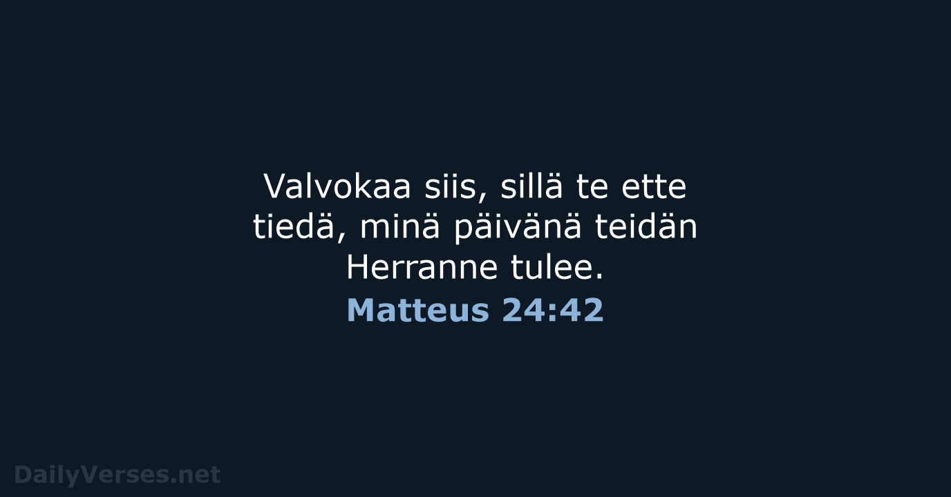 Matteus 24:42 - KR92