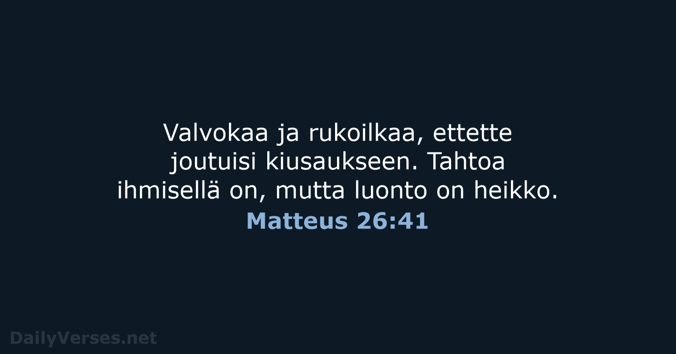 Matteus 26:41 - KR92