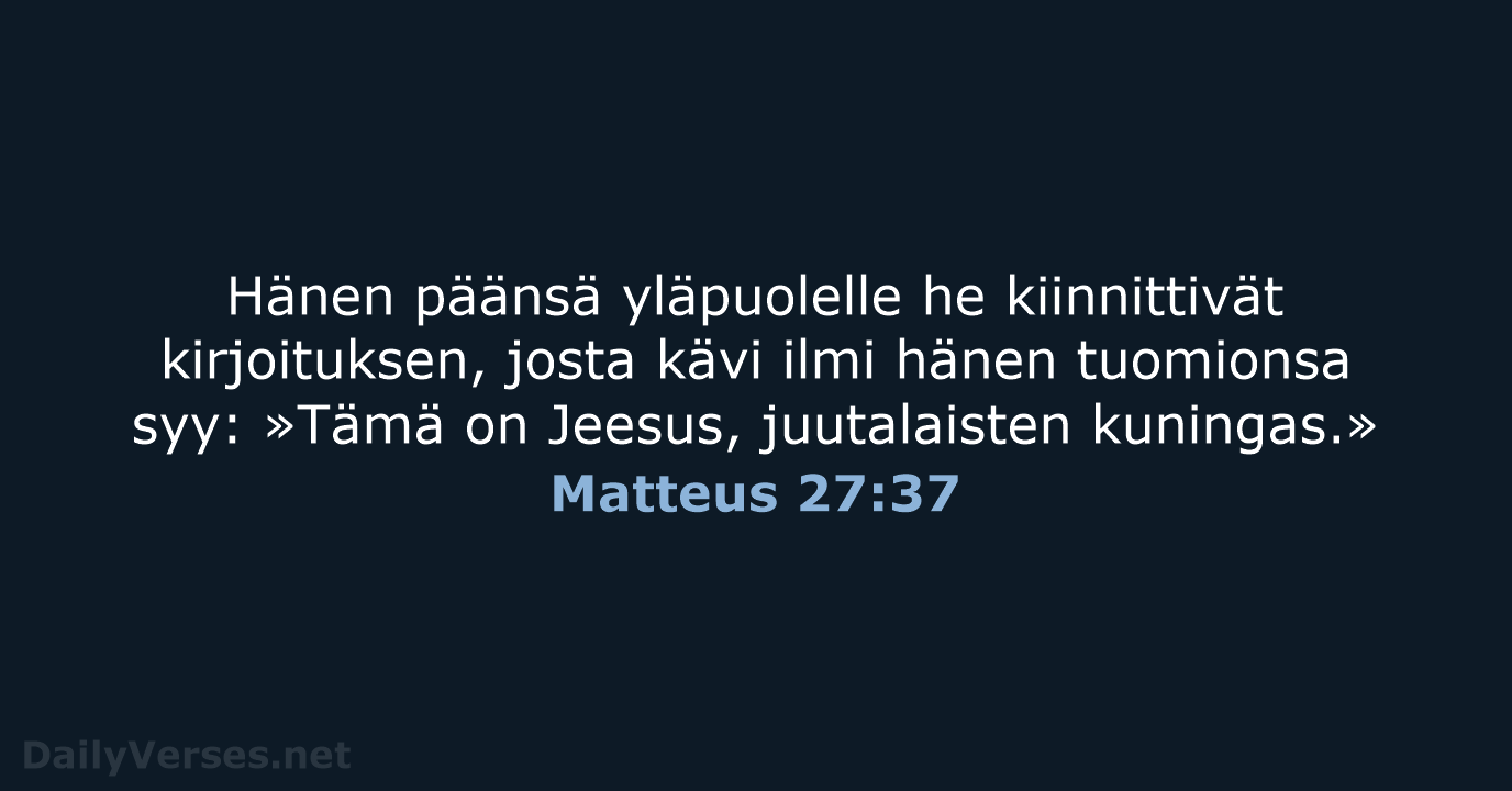 Matteus 27:37 - KR92