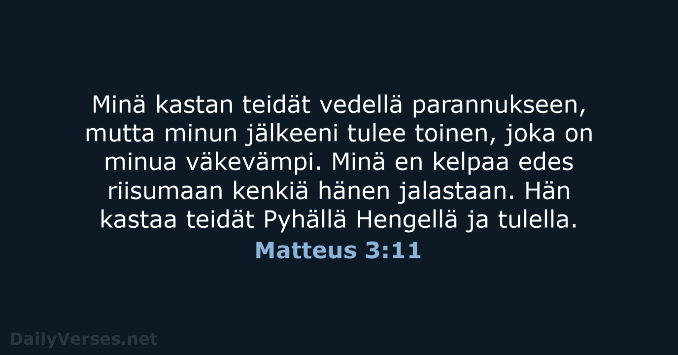 Matteus 3:11 - KR92