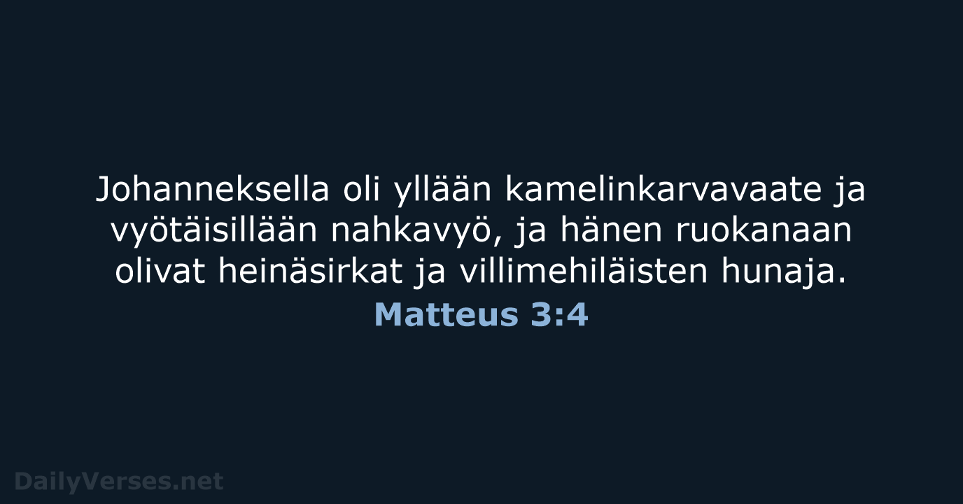 Matteus 3:4 - KR92