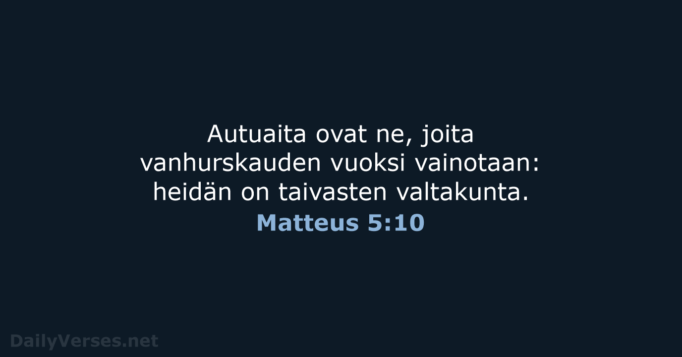 Matteus 5:10 - KR92