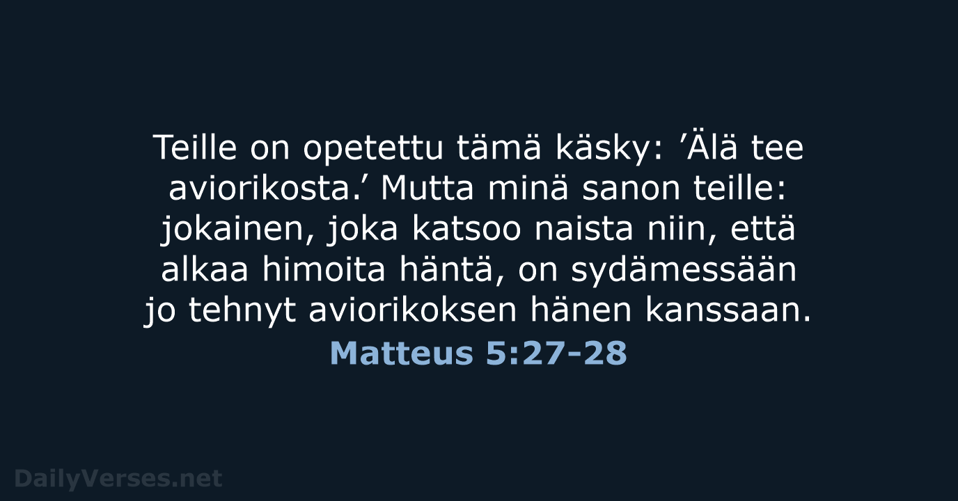 Matteus 5:27-28 - KR92