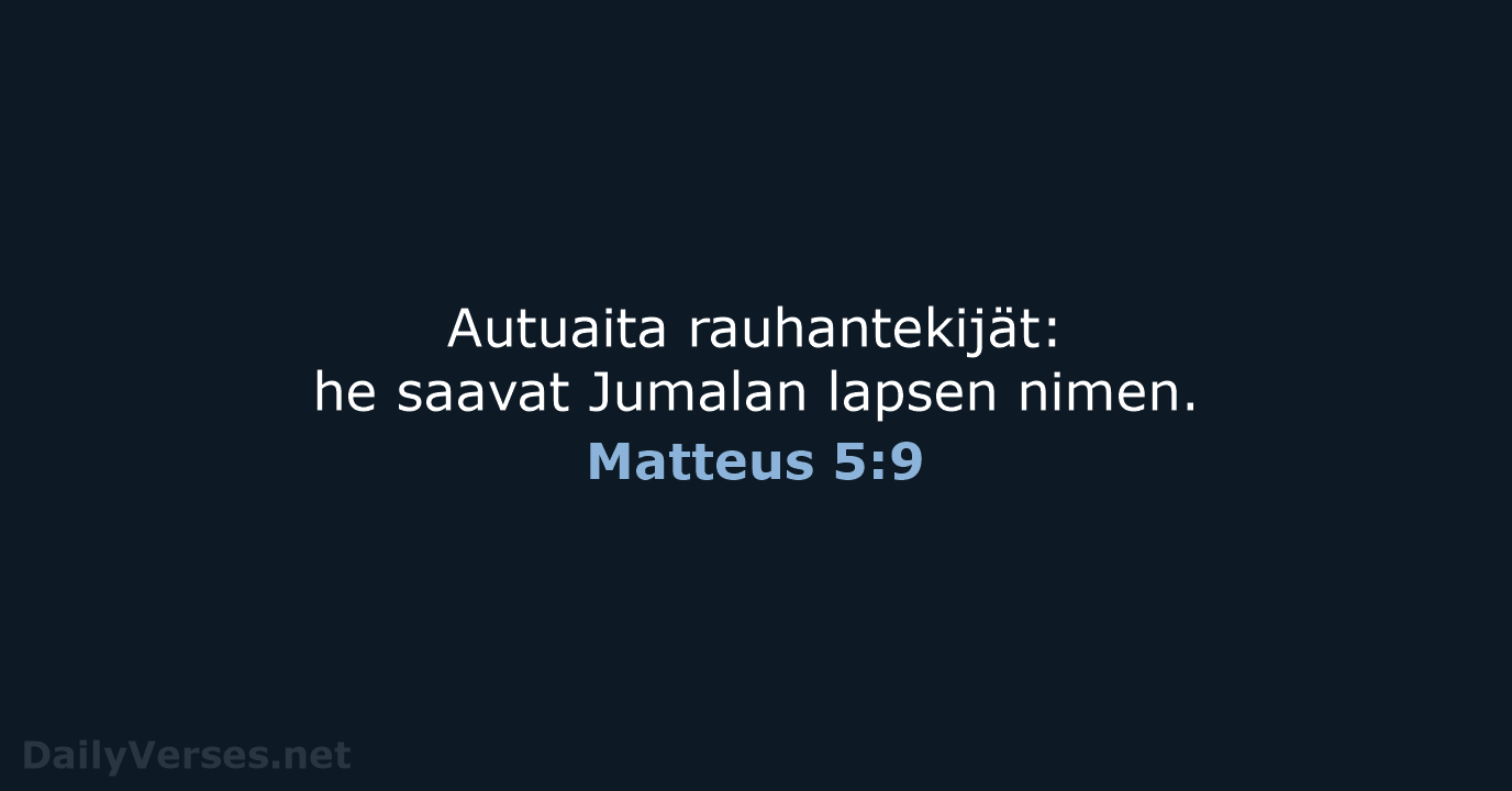 Matteus 5:9 - KR92