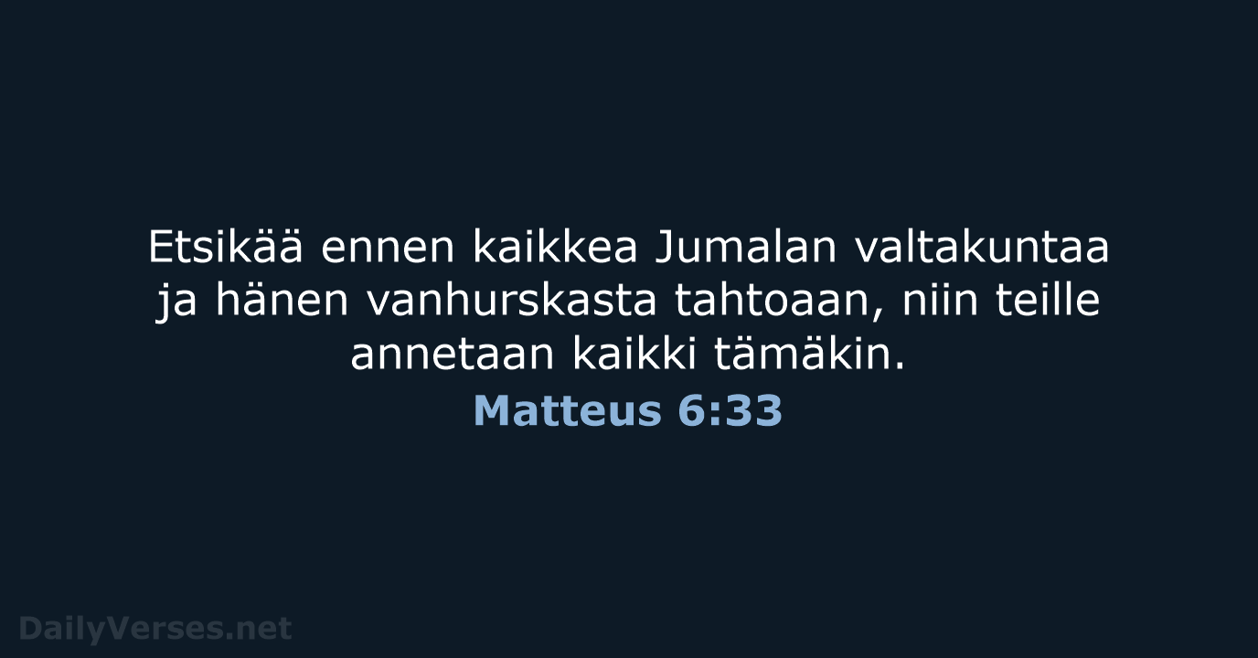 Matteus 6:33 - KR92