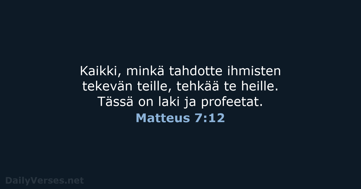 Matteus 7:12 - KR92