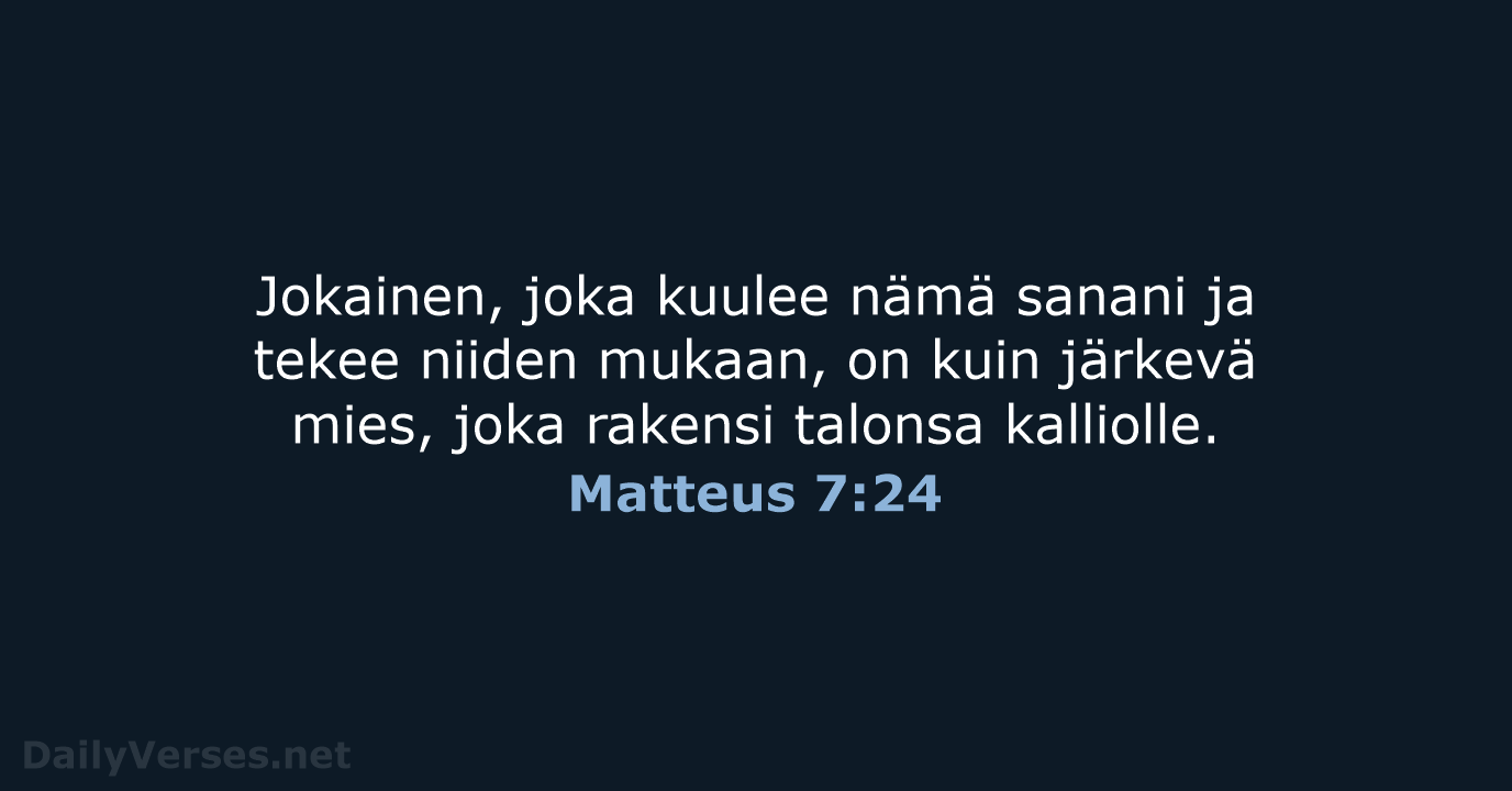 Matteus 7:24 - KR92