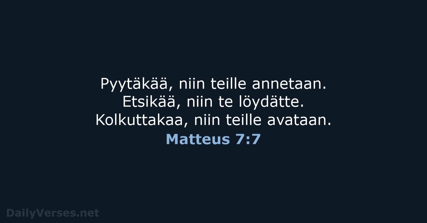 Matteus 7:7 - KR92