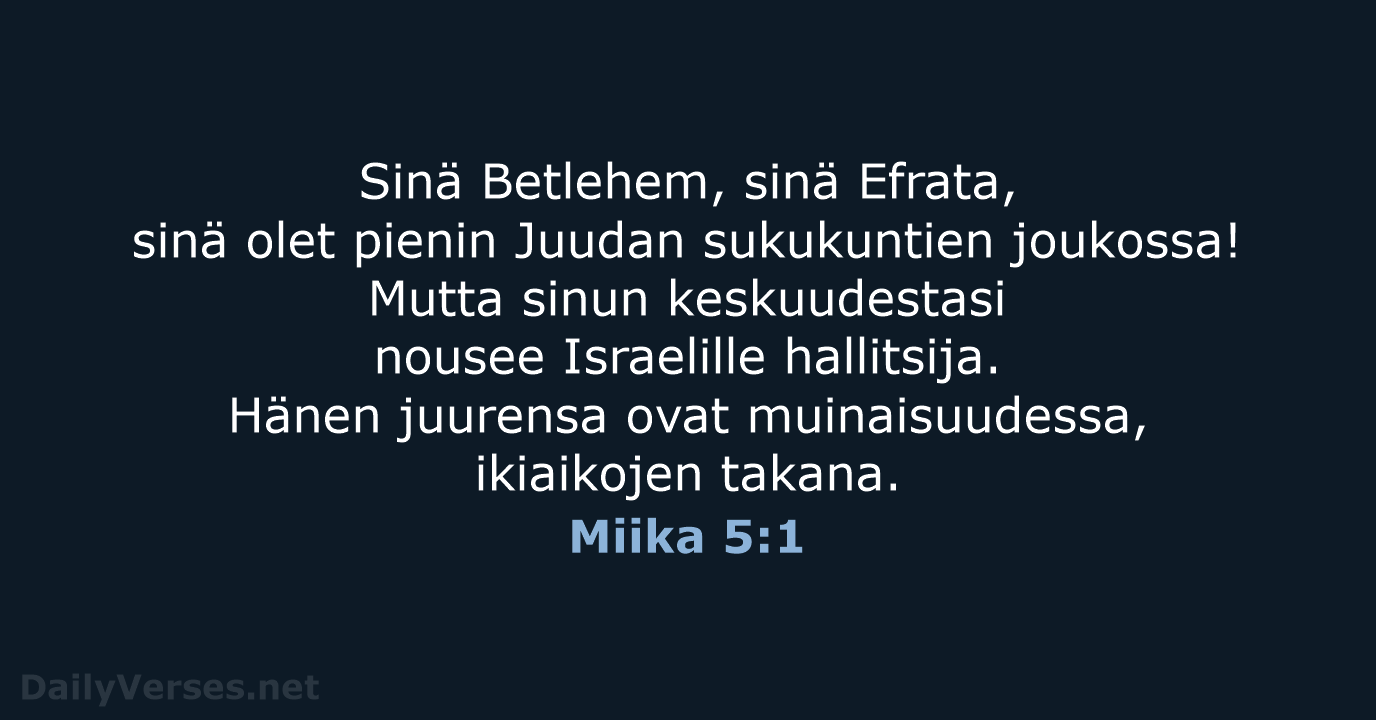 Miika 5:1 - KR92