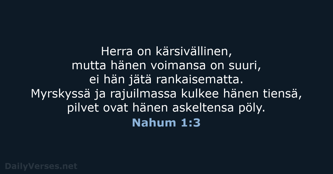 Nahum 1:3 - KR92