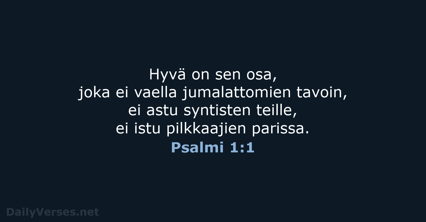 Psalmi 1:1 - KR92