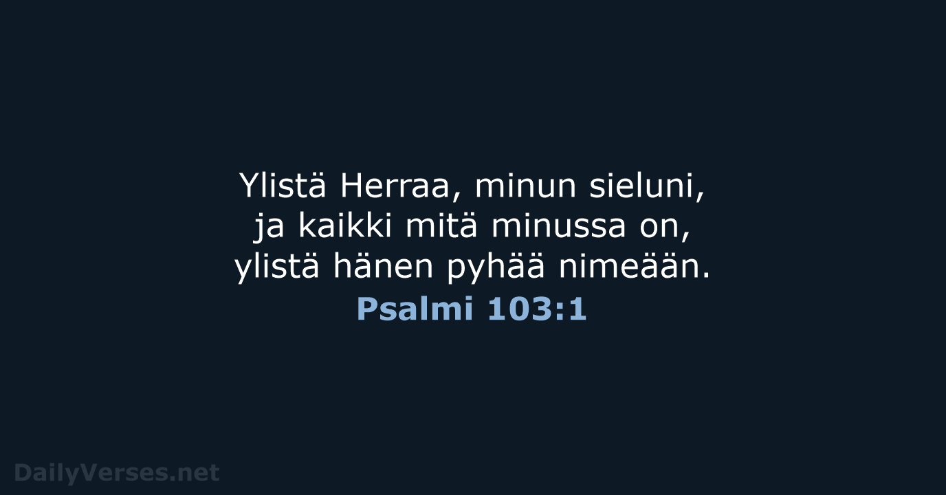 Psalmi 103:1 - KR92