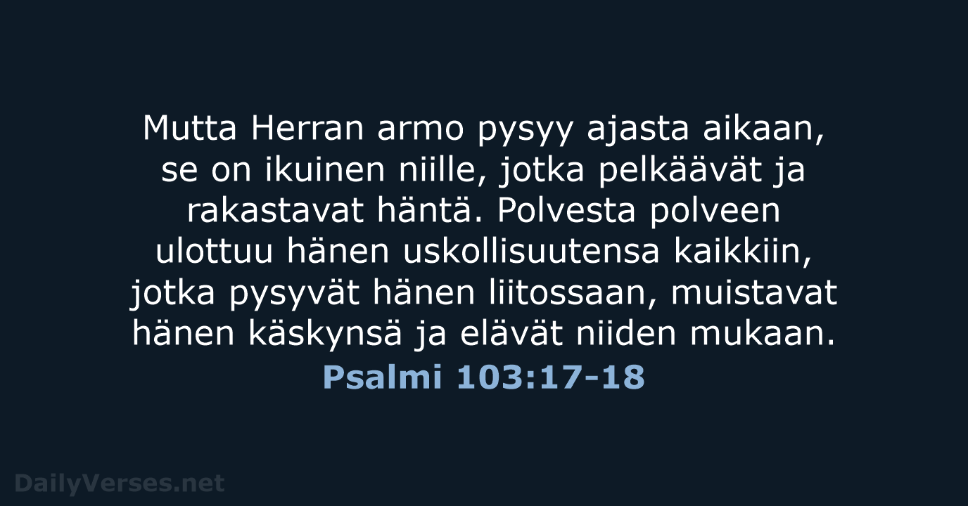 Psalmi 103:17-18 - KR92
