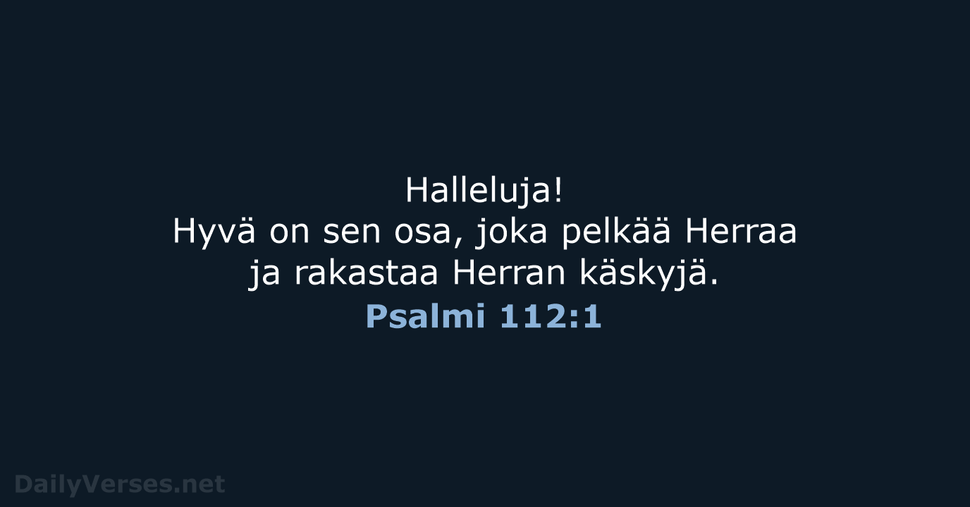 Psalmi 112:1 - KR92