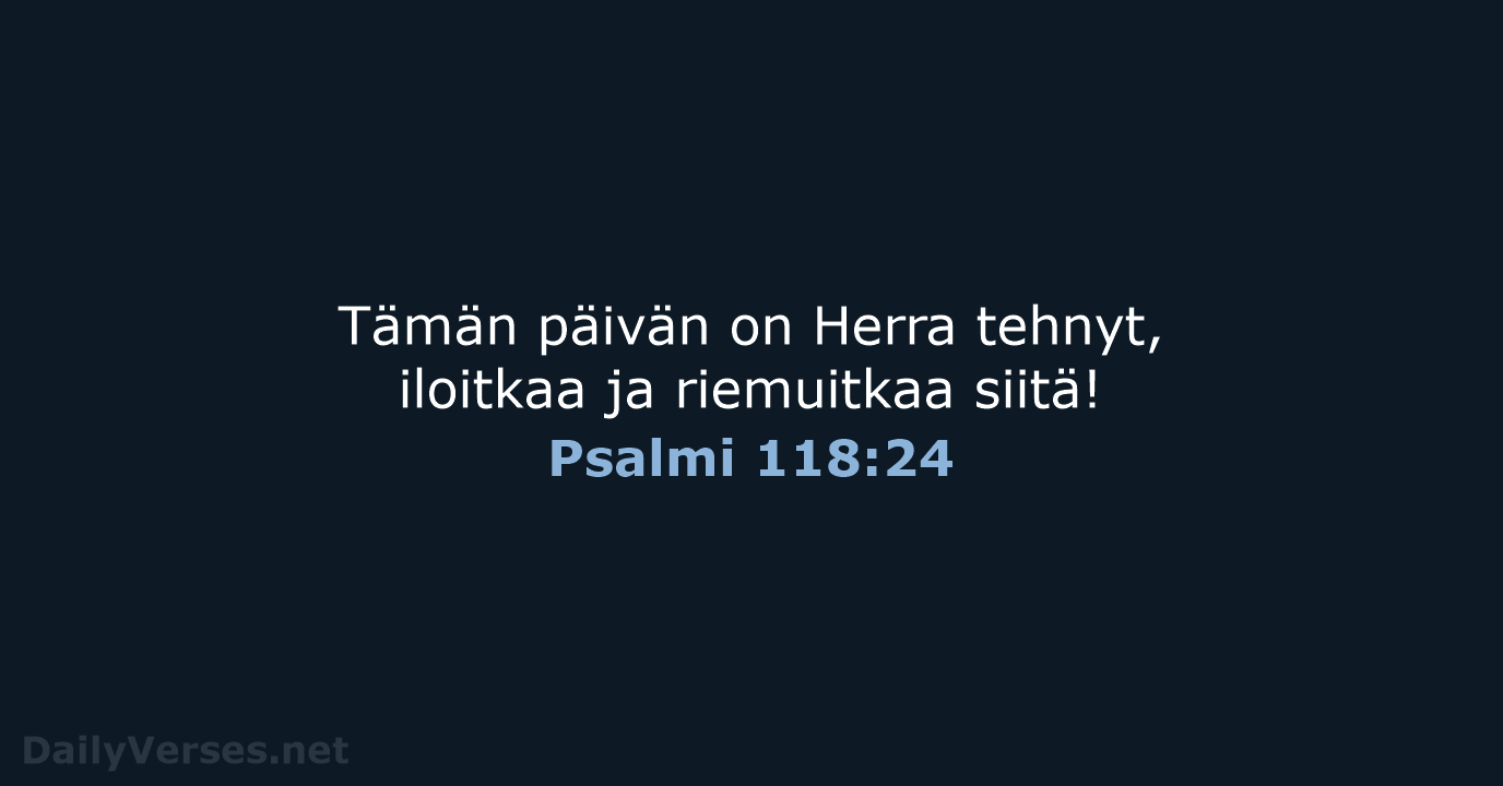 Psalmi 118:24 - KR92