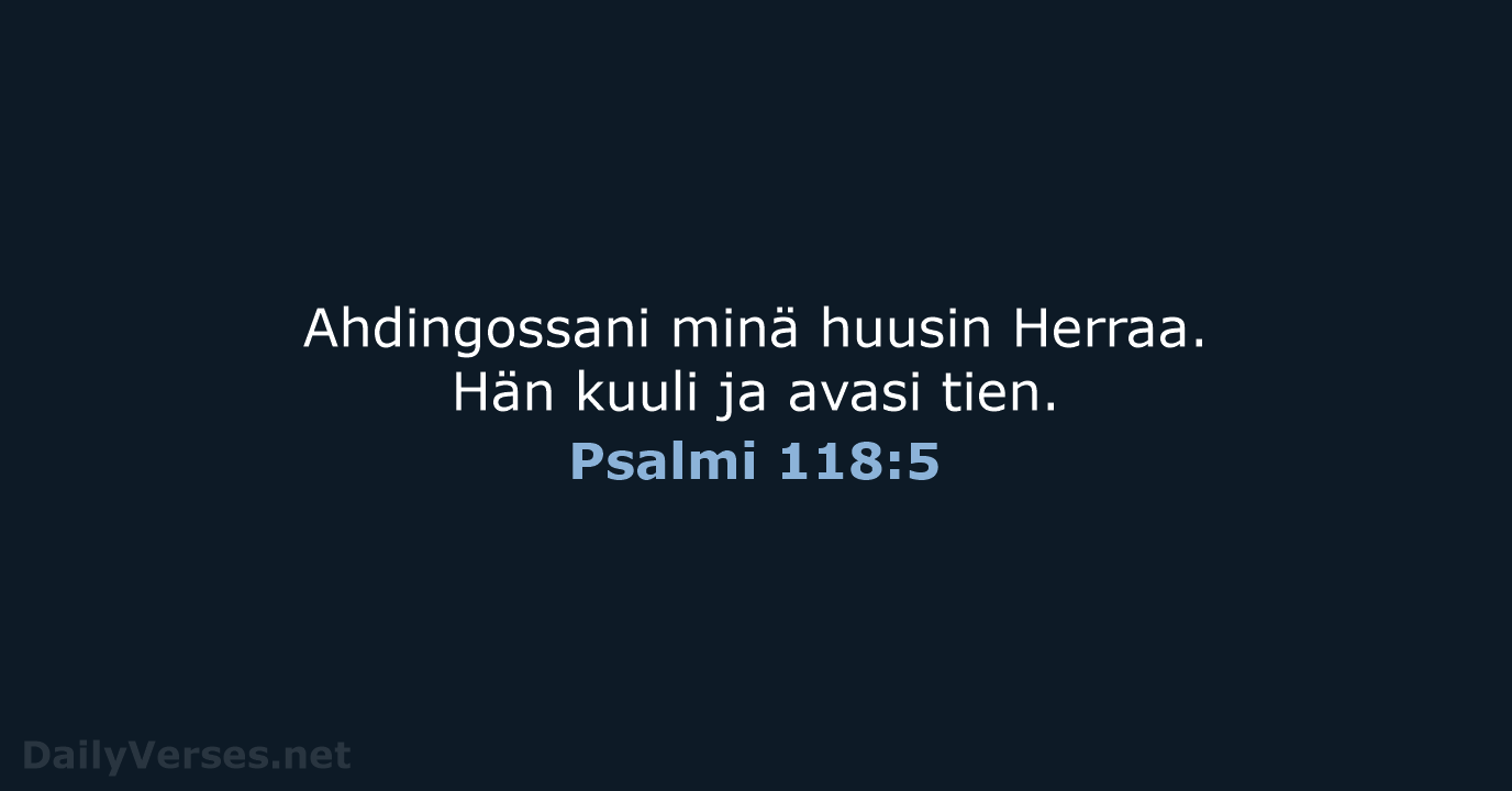 Psalmi 118:5 - KR92