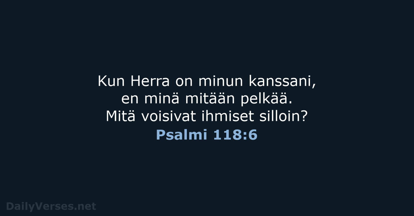 Psalmi 118:6 - KR92