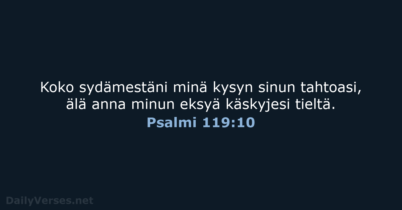 Psalmi 119:10 - KR92