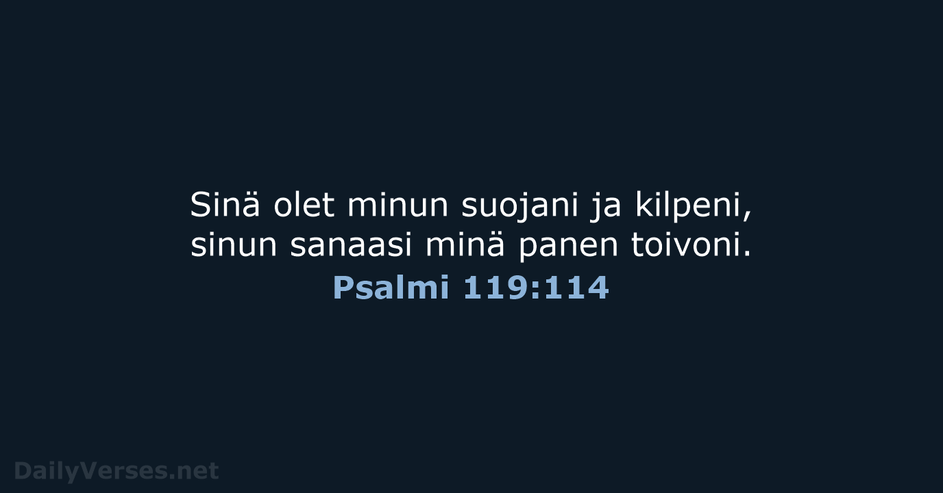 Psalmi 119:114 - KR92