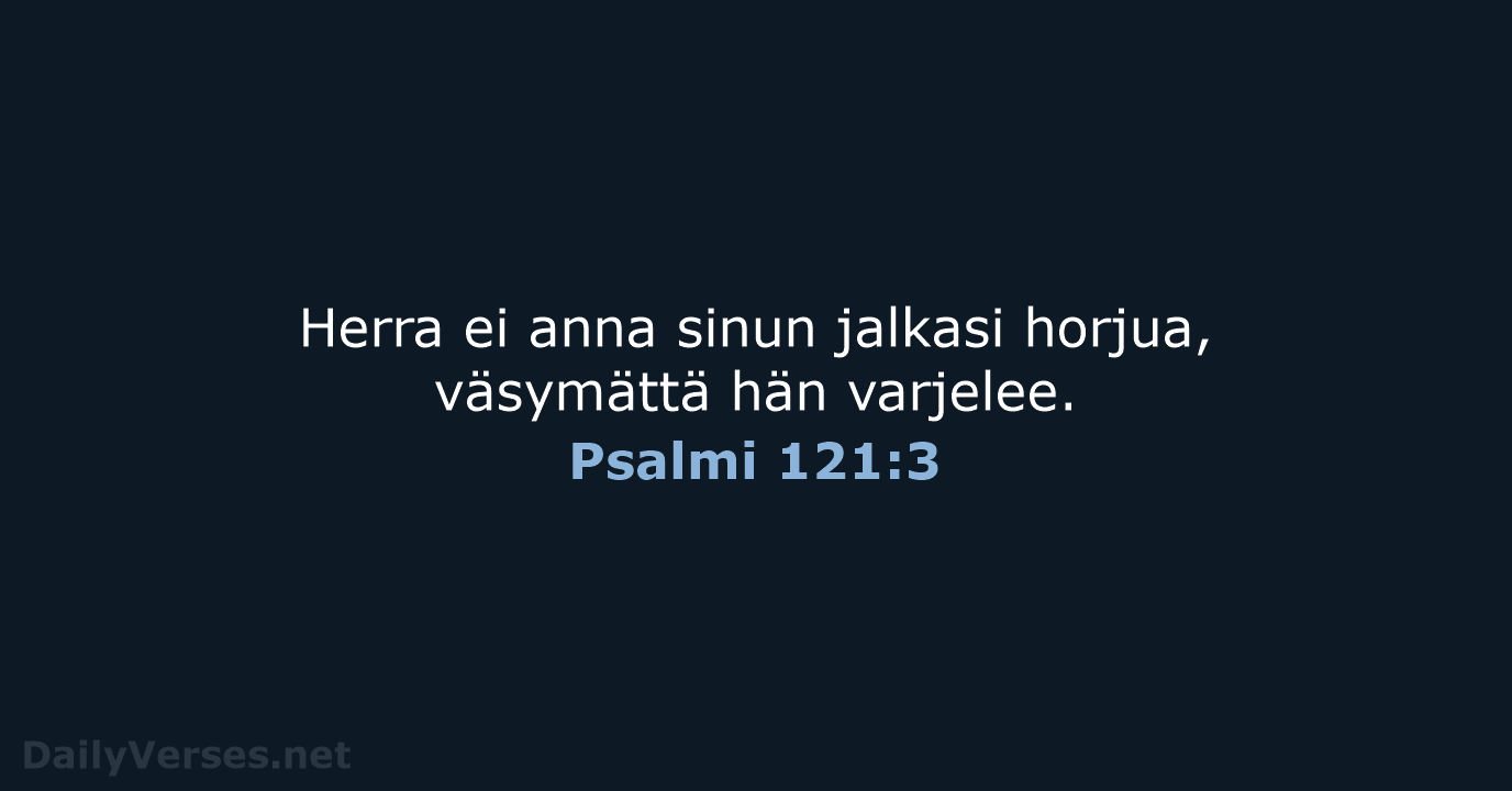 Psalmi 121:3 - KR92