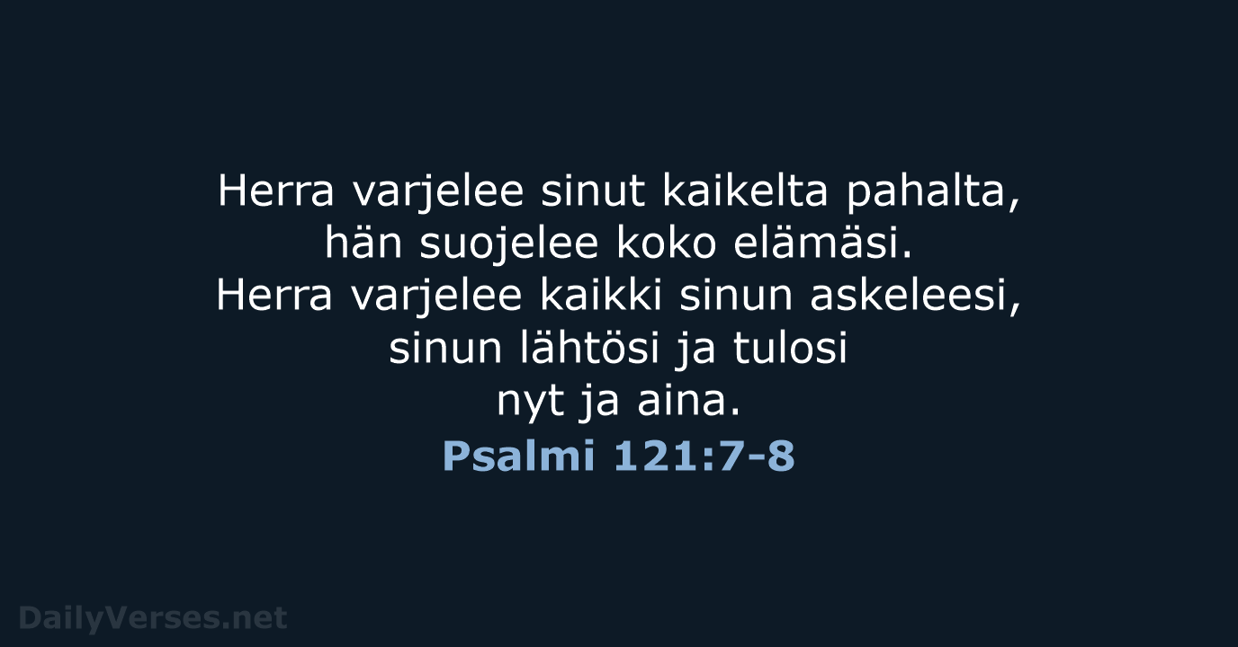 Psalmi 121:7-8 - KR92