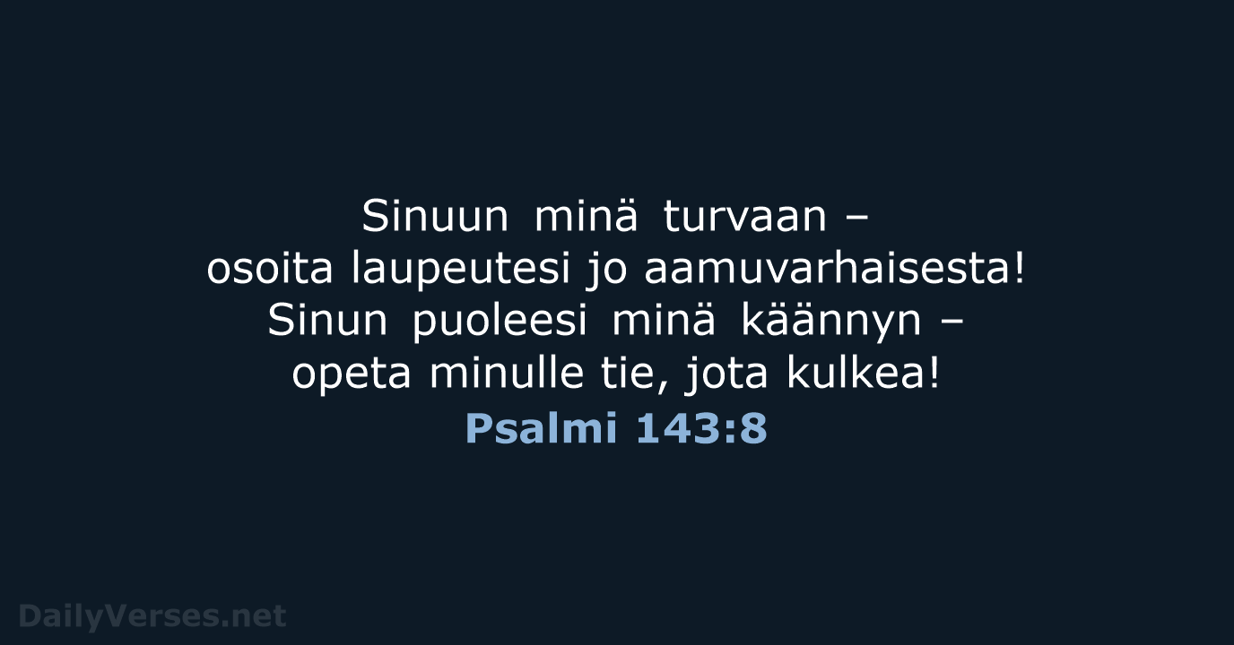 Psalmi 143:8 - KR92
