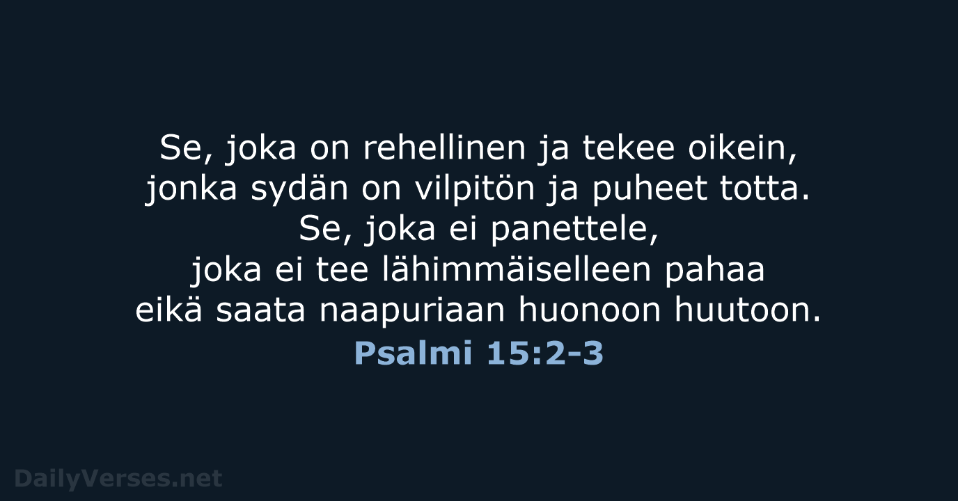 Psalmi 15:2-3 - KR92