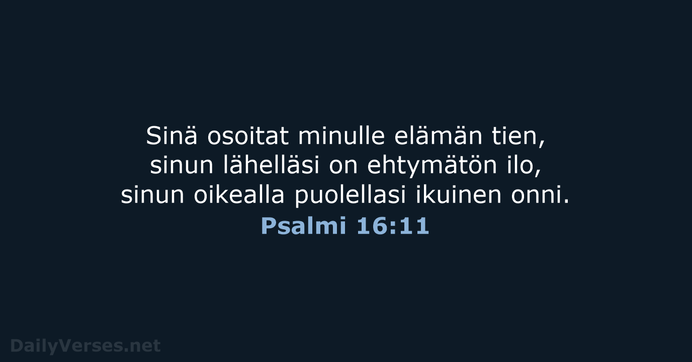 Psalmi 16:11 - KR92