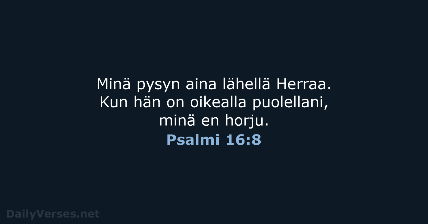 Psalmi 16:8 - KR92