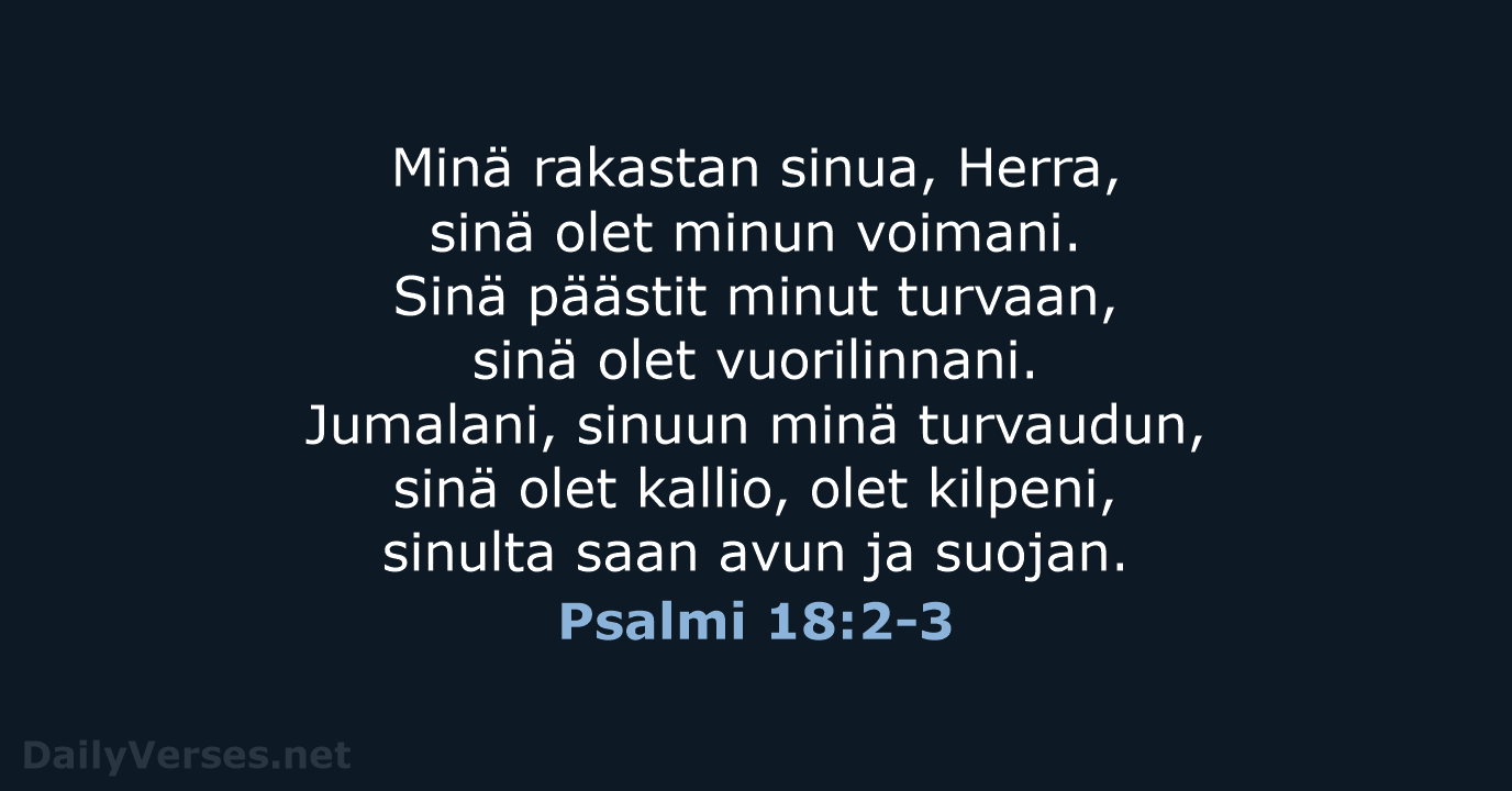 Psalmi 18:2-3 - KR92