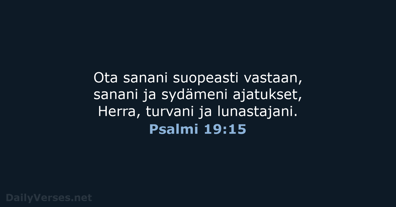 Psalmi 19:15 - KR92