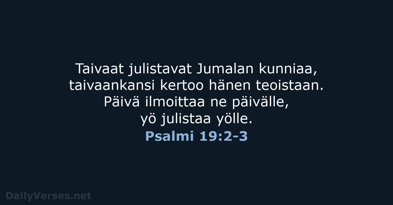 Psalmi 19:2-3 - KR92