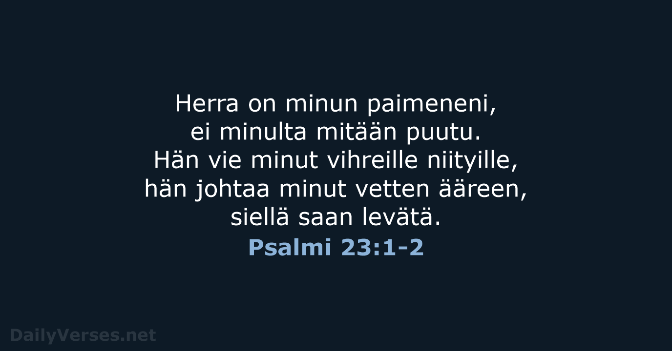 Psalmi 23:1-2 - KR92