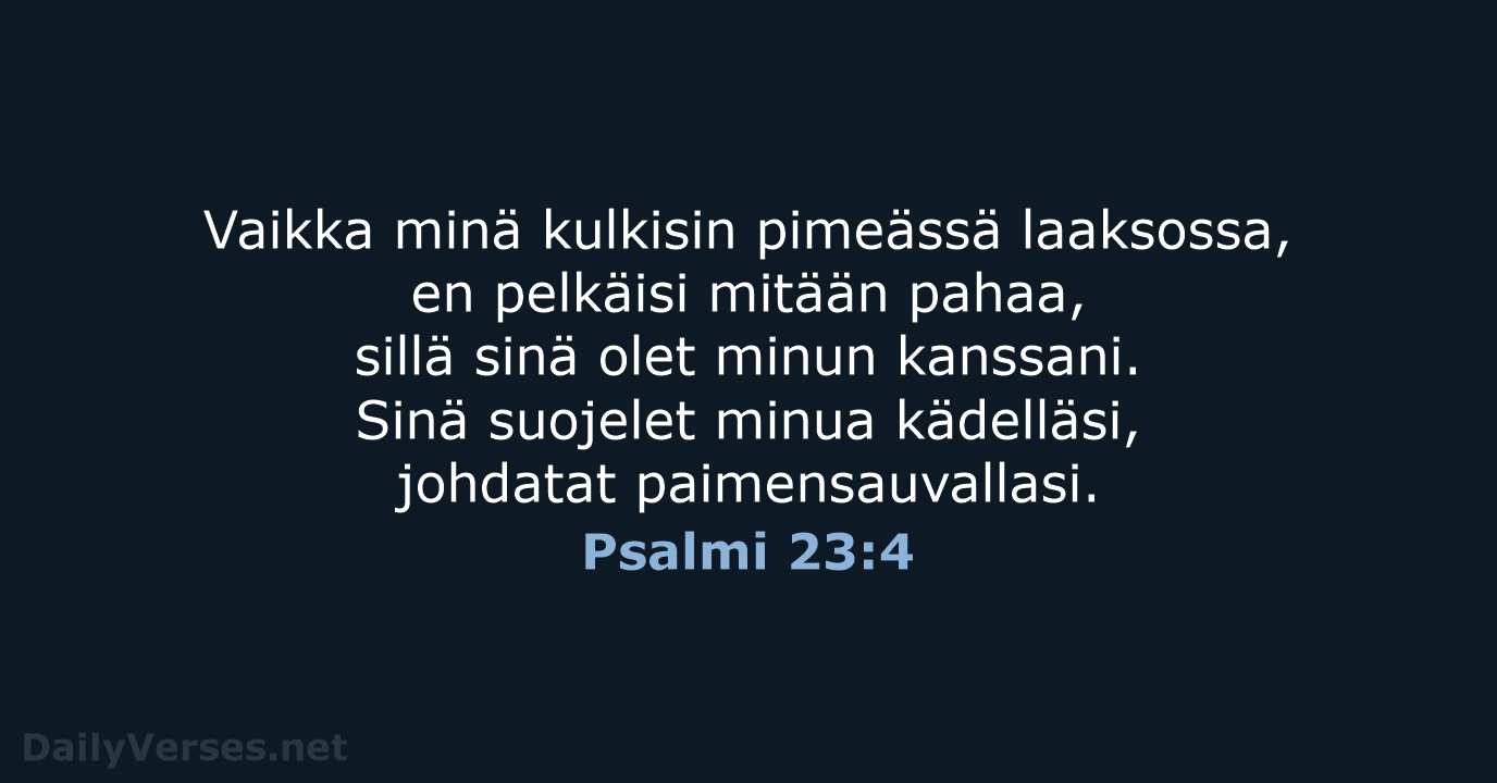Psalmi 23:4 - KR92