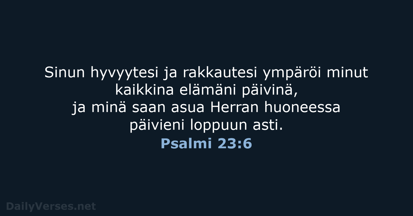 Psalmi 23:6 - KR92