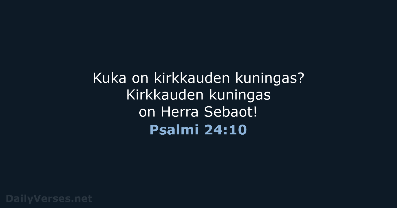 Psalmi 24:10 - KR92
