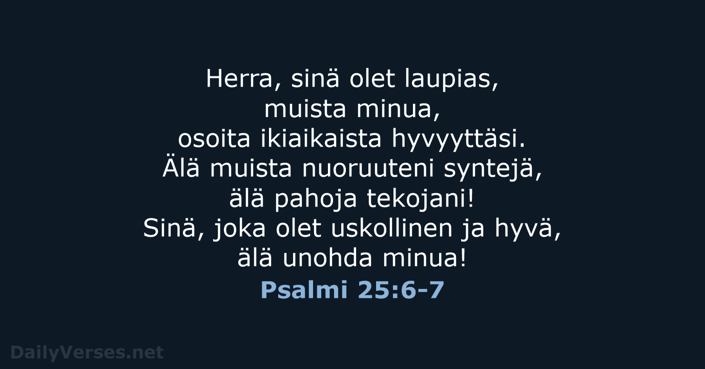 Psalmi 25:6-7 - KR92
