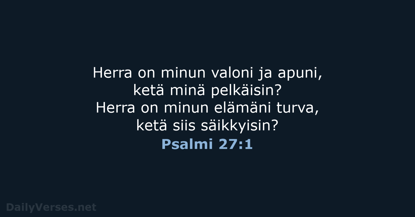 Psalmi 27:1 - KR92