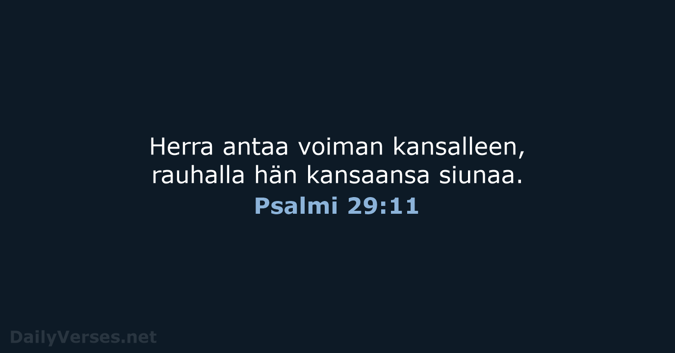 Psalmi 29:11 - KR92