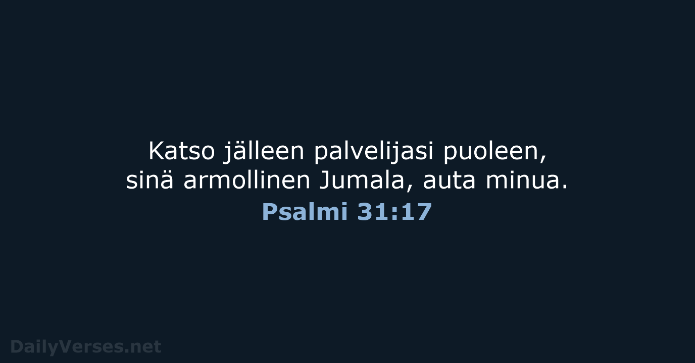 Psalmi 31:17 - KR92