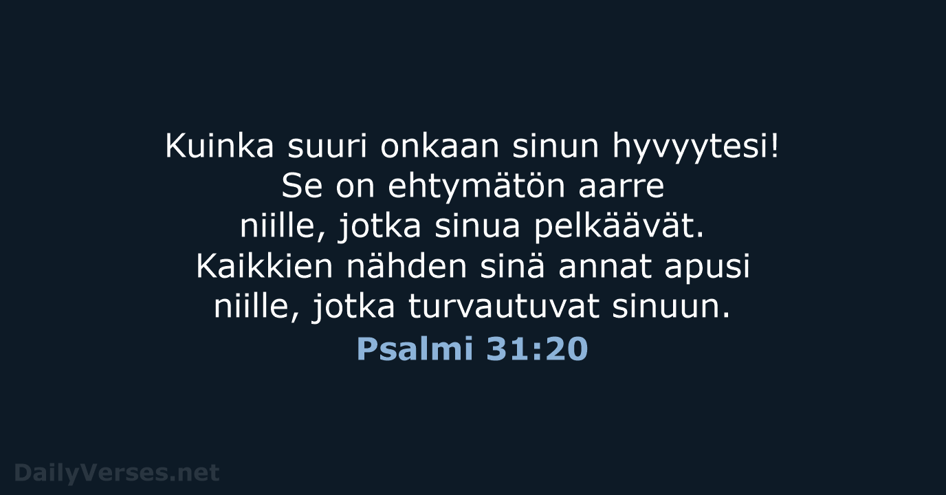 Psalmi 31:20 - KR92