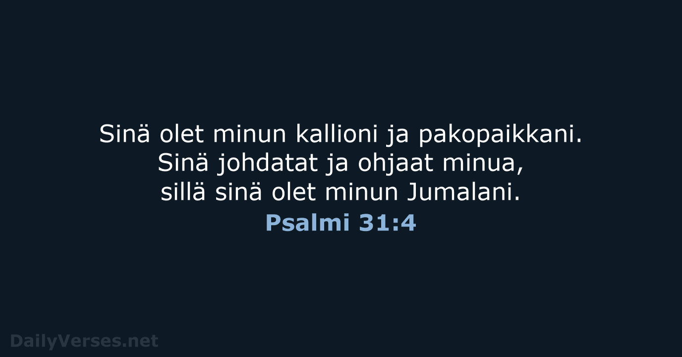 Psalmi 31:4 - KR92
