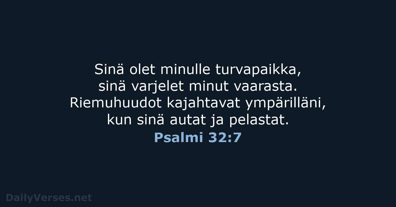 Psalmi 32:7 - KR92
