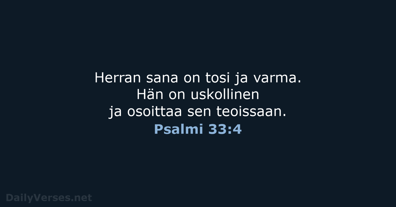 Psalmi 33:4 - KR92