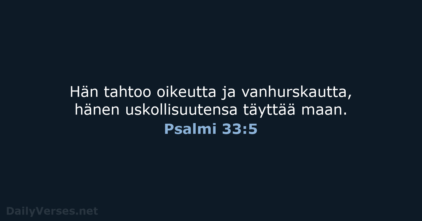 Psalmi 33:5 - KR92