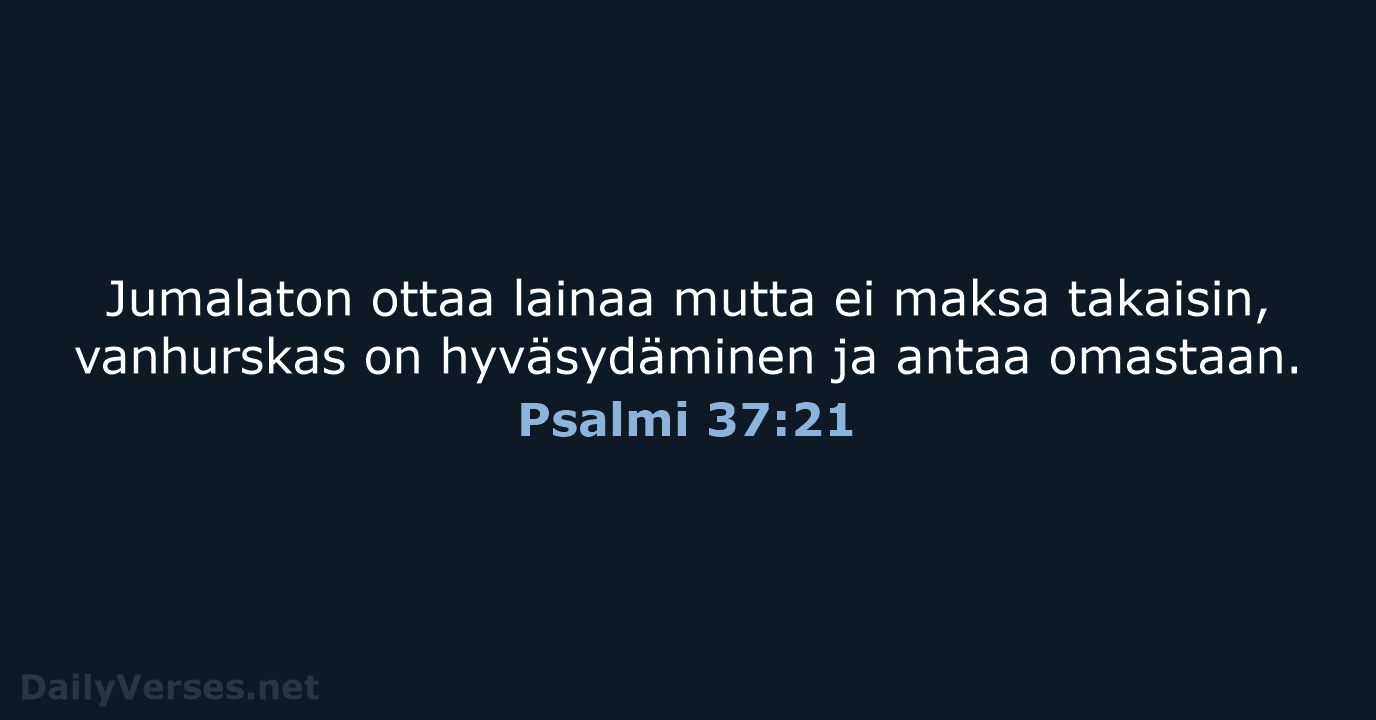 Psalmi 37:21 - KR92