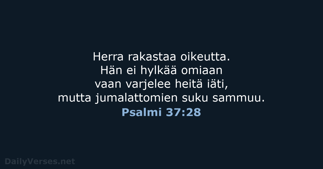 Psalmi 37:28 - KR92