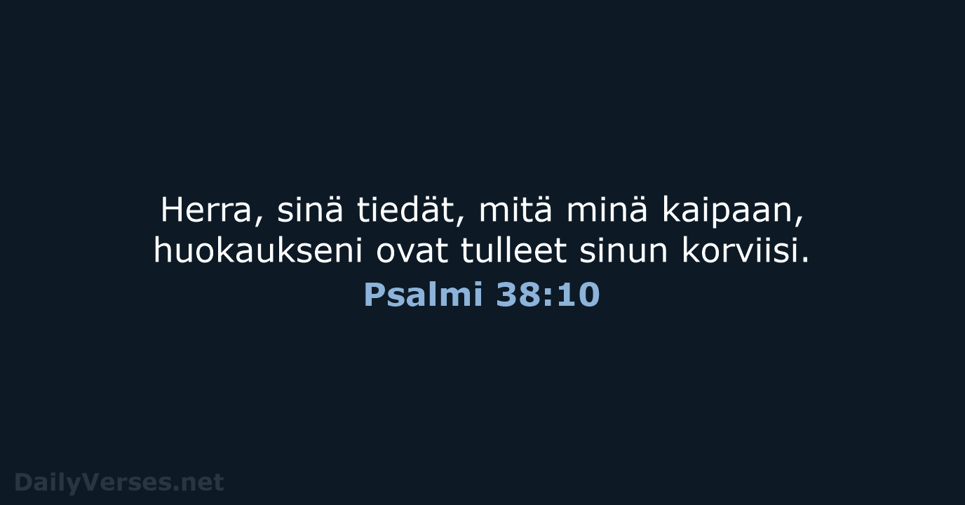 Psalmi 38:10 - KR92