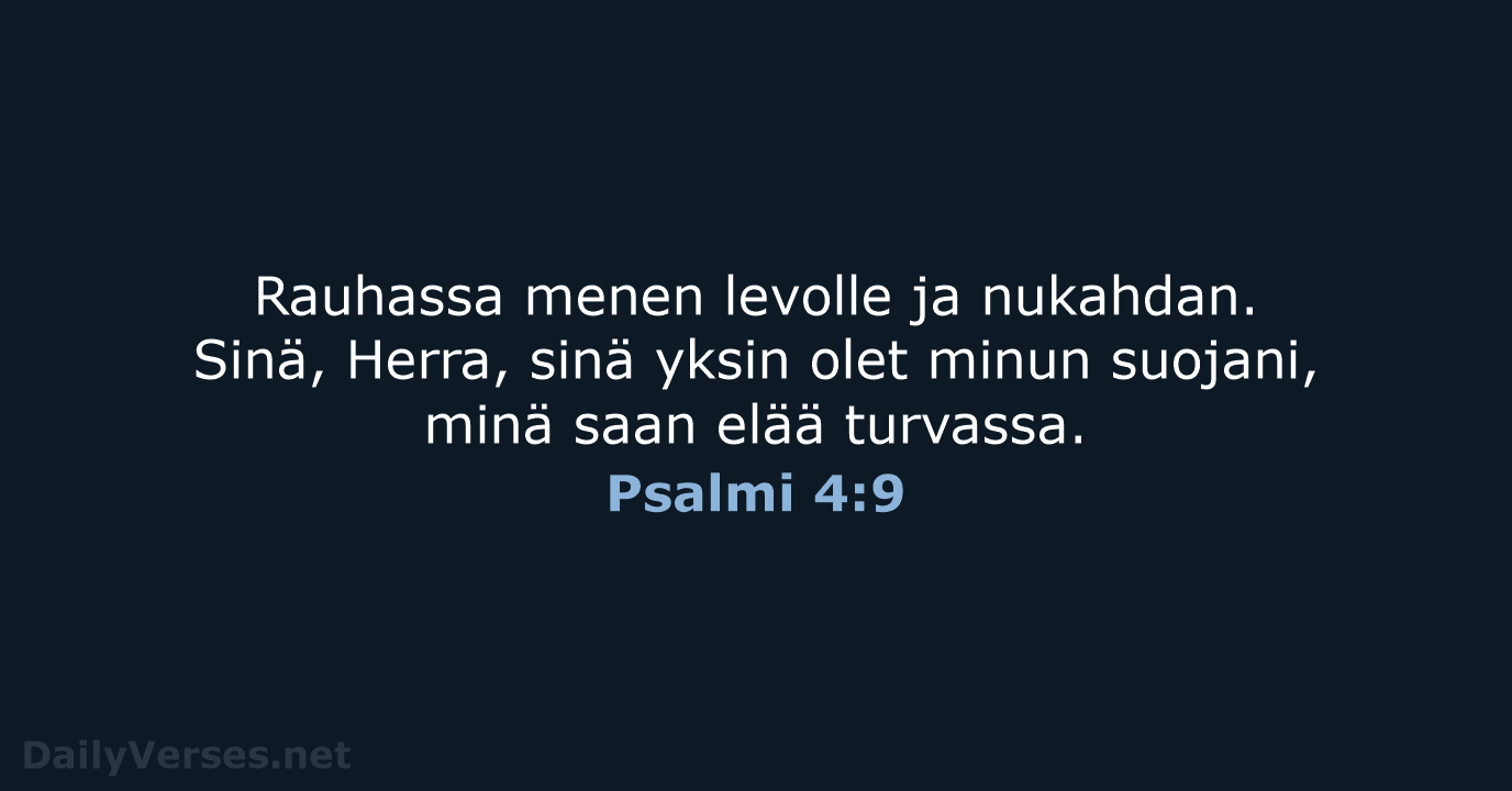 Psalmi 4:9 - KR92